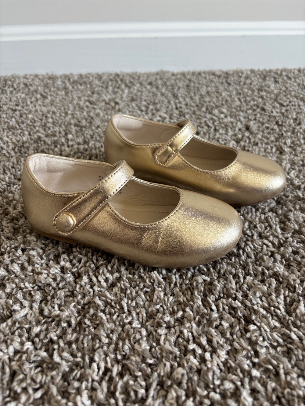 Amazon Girls Metallic Gold Mary Jane Shoes